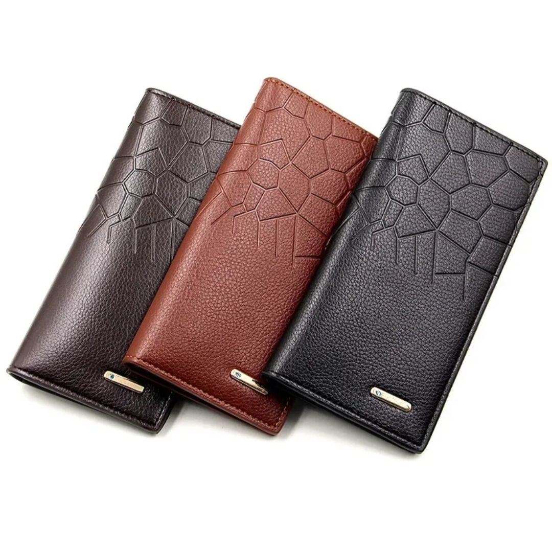 Long Fold Wallet for Men