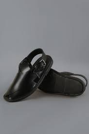 Black Peshawari Chappal