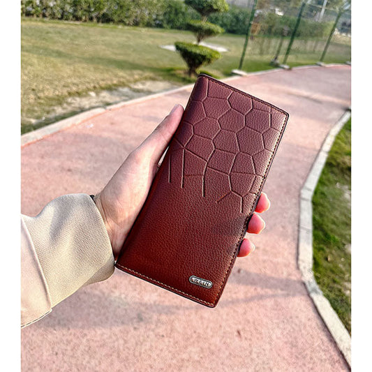 Long Fold Wallet for Men
