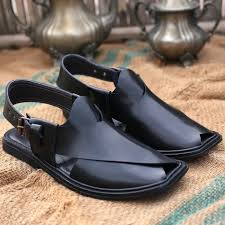 Black Peshawari Chappal